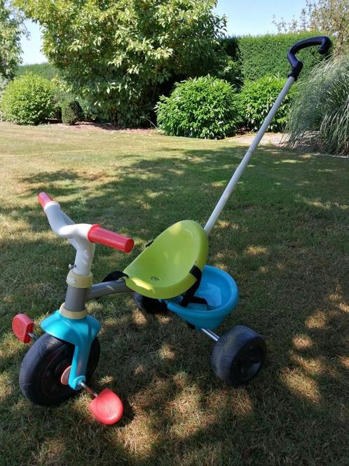Driewieler Smoby met duwstang, Fietsen en Brommers, Fietsen | Driewielers, Gebruikt, Duwstang, Ophalen