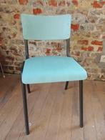 vintage stoel, Huis en Inrichting, Stoelen, Ophalen, Gebruikt, Blauw, Vintage