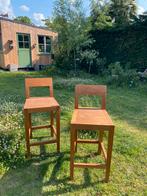 Barkrukken tropisch hardhout topkwaliteit, Huis en Inrichting, Barkrukken, Ophalen, Zo goed als nieuw