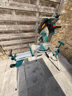 Makita tafel- en verstekzaag en onderstel, Doe-het-zelf en Bouw, Gereedschap | Zaagmachines, Ophalen, 70 mm of meer, Zo goed als nieuw