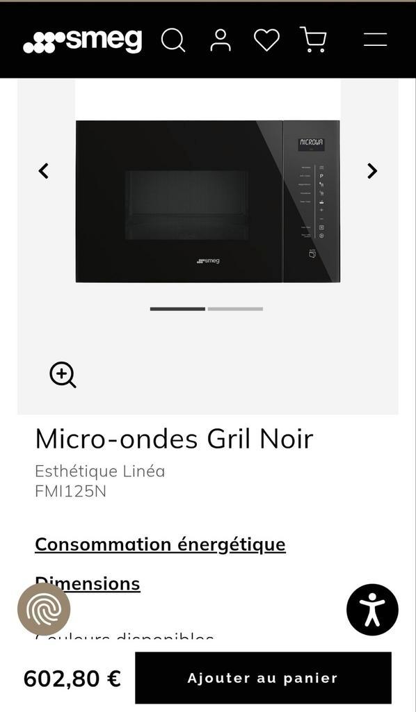 SMEG ingebouwde magnetron, Elektronische apparatuur, Microgolfovens, Nieuw, Inbouw, Microgolfoven, Ophalen