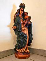 Groot houten Mariabeeld – 70 cm – religieuze decoratie, Antiek en Kunst, Antiek | Religieuze voorwerpen, Ophalen