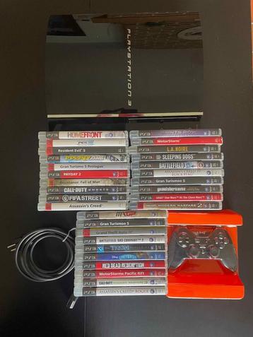Console PS3 60GB + 30 Jeux (Compatible PS1-PS2) beschikbaar voor biedingen