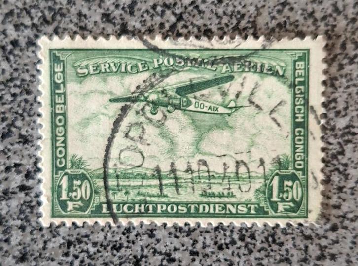 Timbre OBP PA9 du Congo belge, Timbres & Monnaies, Timbres | Europe | Belgique, Affranchi, Enlèvement ou Envoi