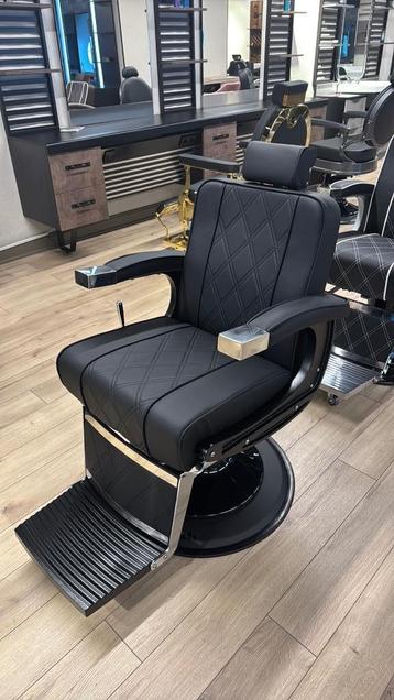 KORTING Barbierstoel Bakla Black kappersstoel barbershop beschikbaar voor biedingen