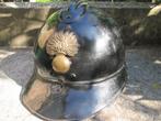 Belgische lichtgewicht Rijkswacht helm primitief hersteld, Ophalen of Verzenden, Rijkswacht