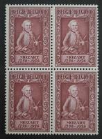 België: OBP 988 ** Mozart 1956., Postzegels en Munten, Muziek, Ophalen of Verzenden, Orginele gom, Zonder stempel