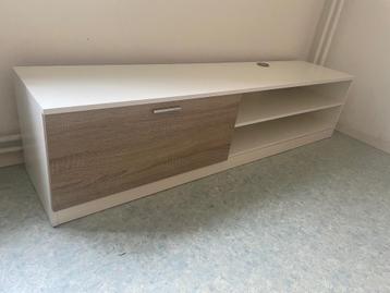Table de télévision, 150 à 200 cm, Comme neuf, Chêne, Moins de 50 cm