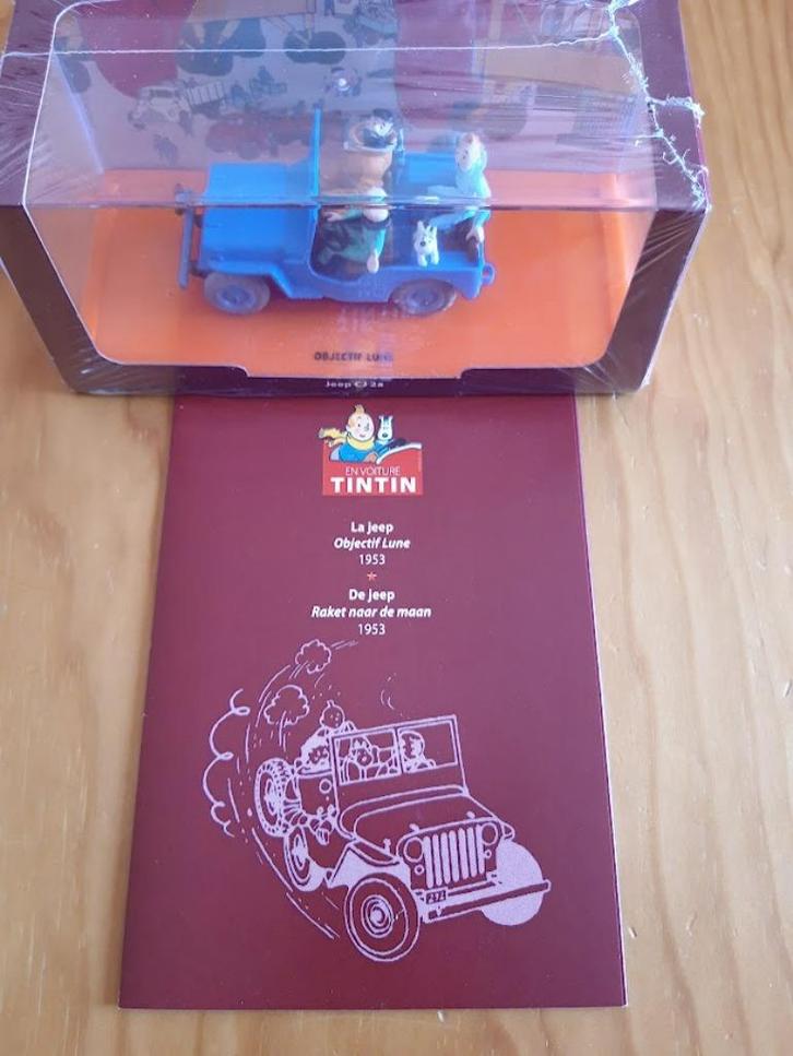 Kuifje - Tintin 'Raket naar de maan - de Jeep Cj-2A' 2013, Collections, Personnages de BD, Neuf, Statue ou Figurine, Tintin, Envoi