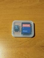 Carte micro SDHC 4gb + adapter SanDisk (testée et formatée), Enlèvement, SDHC, 4 GB, SanDisk