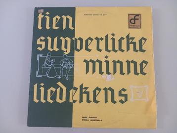 Vinyle LP 10" Miel Cools Ten Suyverlicke Minneliedekens Folk, Enlèvement ou Envoi, 10 pouces, Musique régionale