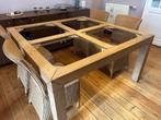 Tafel met stoelen, Huis en Inrichting, Ophalen, 150 tot 200 cm, Vierkant, Zo goed als nieuw