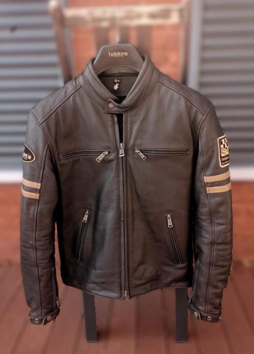 HELSTONS leren motorjas maat M, Motoren, Kleding | Motorkleding, Jas | leer, Heren, Tweedehands, Ophalen of Verzenden