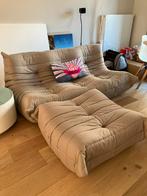 Ligne Roset Togo 3-zits modulaire bank Beige Grijs, Ophalen of Verzenden, Gebruikt, Stof
