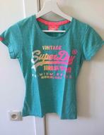 T-shirt Superdry Maat XS Groen, Vert, Manches courtes, Taille 34 (XS) ou plus petite, Superdry