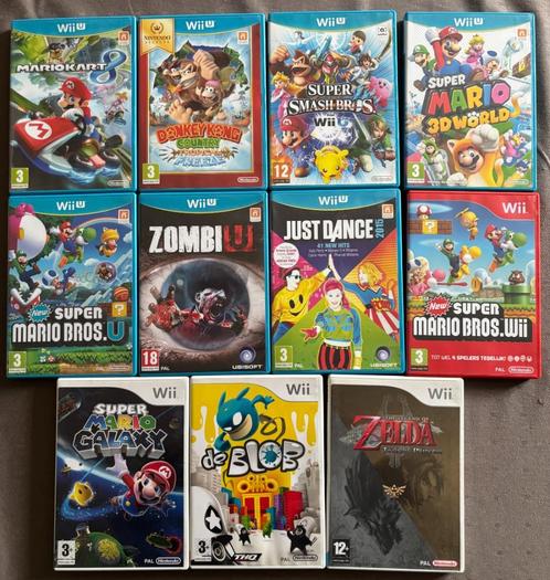 Wii/Wii U spellen: Mario Kart 8, New Super Mario Bros, ..., Games en Spelcomputers, Games | Nintendo Wii U, Zo goed als nieuw