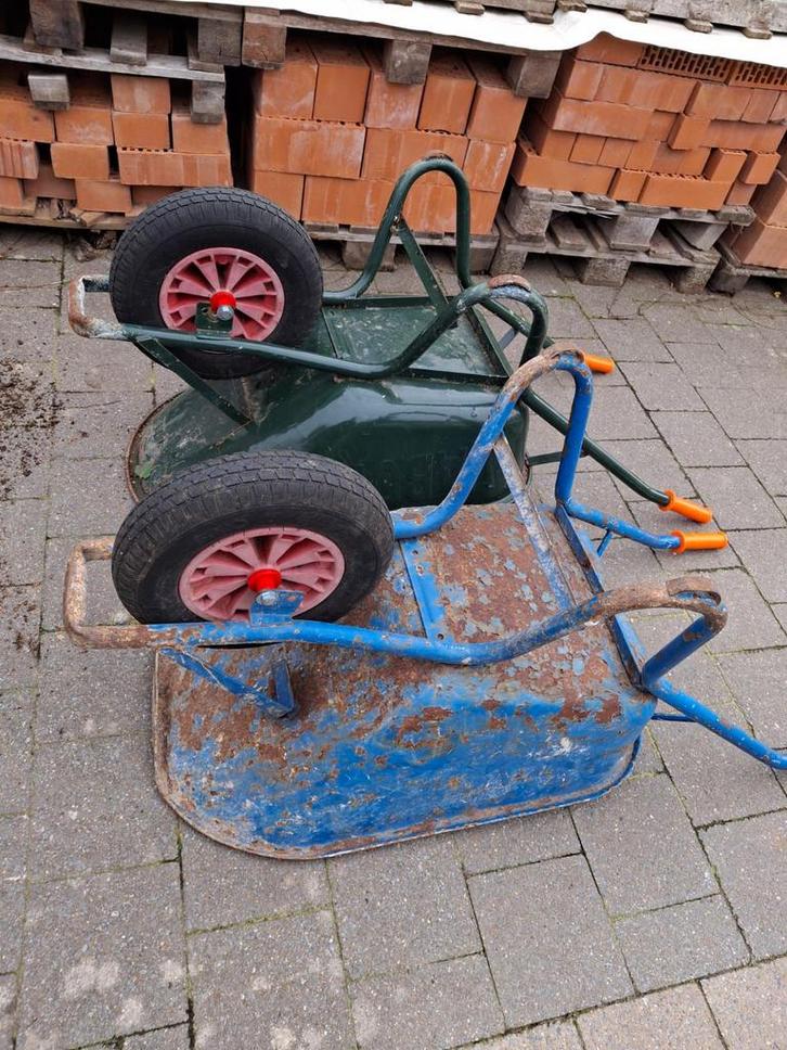 2 goeie kruiwagens van Fort Vabor, Tuin en Terras, Kruiwagens, Gebruikt, Handmatig, Eenwielig, Ophalen
