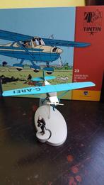 tintin figurine avion collection avec figurine et livre, Collections, Tintin, Statue ou Figurine, Enlèvement ou Envoi, Neuf