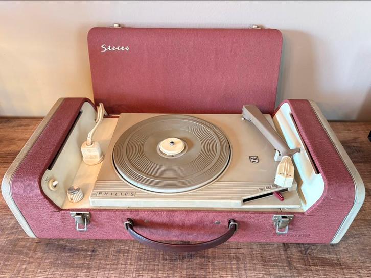 Philips AG 4156 Vintage draaitafels - jaren 50-60, Audio, Tv en Foto, Platenspelers, Gebruikt, Platenspeler, Philips, Automatisch