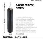 Sac de frappe, Enlèvement, Comme neuf, Sac de boxe