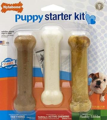 Set van 3 kauwbotten voor puppy SNELLE GRATIS LEVERING beschikbaar voor biedingen