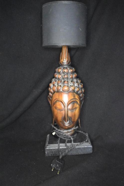 Lampe boudha en bois, Antiquités & Art, Art | Sculptures & Bois, Enlèvement ou Envoi