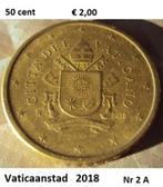 50 cent vaticaanstad, Postzegels en Munten, Munten | Europa | Euromunten, Ophalen of Verzenden, Vaticaanstad, 50 cent, Losse munt