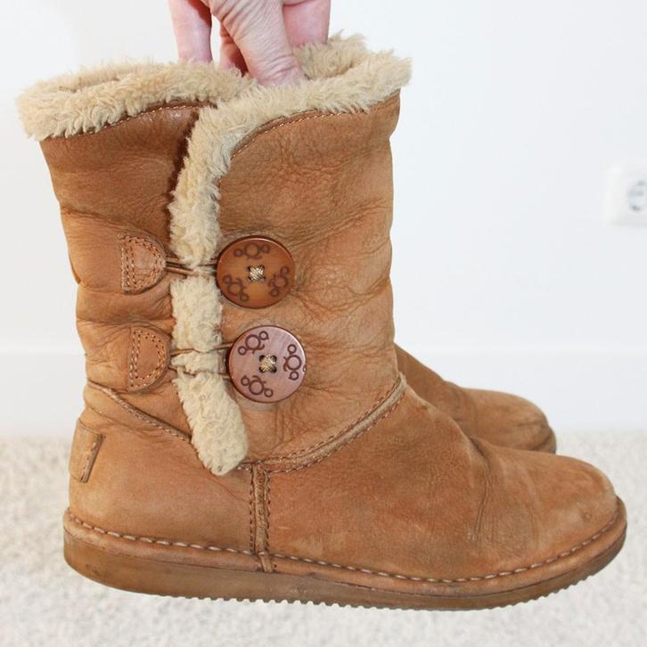 Belles bottes doublées en daim s27 (taille 36) €25, -, Vêtements | Femmes, Chaussures, Comme neuf, Boots et Botinnes, Brun, Envoi