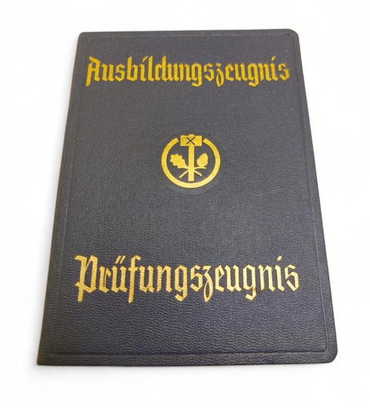 Duitse WO2 Lehrbrief/Prüfungszeugnis Leerlingcertificaat, Verzamelen, Militaria | Tweede Wereldoorlog, Overige soorten, Boek of Tijdschrift