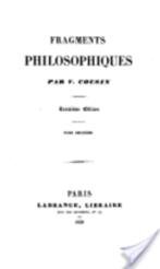 Fragments philosophiques (2e édition) de Victor  Cousin