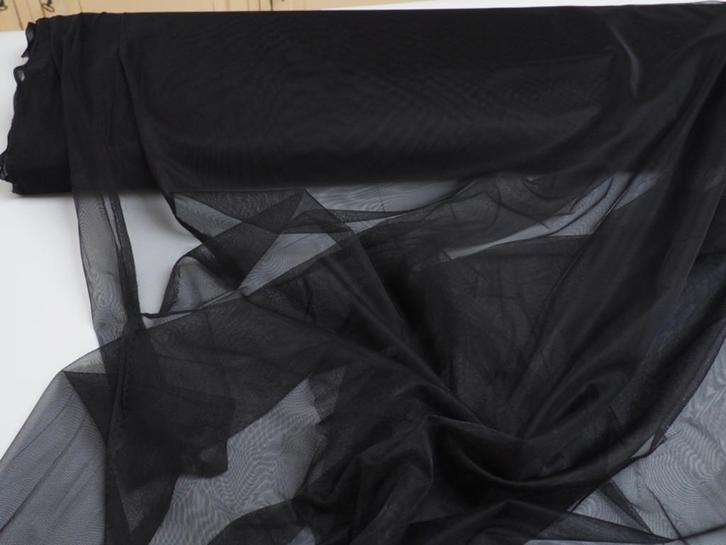 3,2 meter extra fijn tule zwart, Hobby en Vrije tijd, Stoffen en Lappen, Nieuw, Polyester, 120 cm of meer, 200 cm of meer, Zwart