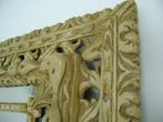 oude grote spiegel massief hout, Huis en Inrichting, Woonaccessoires | Spiegels, Minder dan 100 cm, Rechthoekig, Ophalen of Verzenden