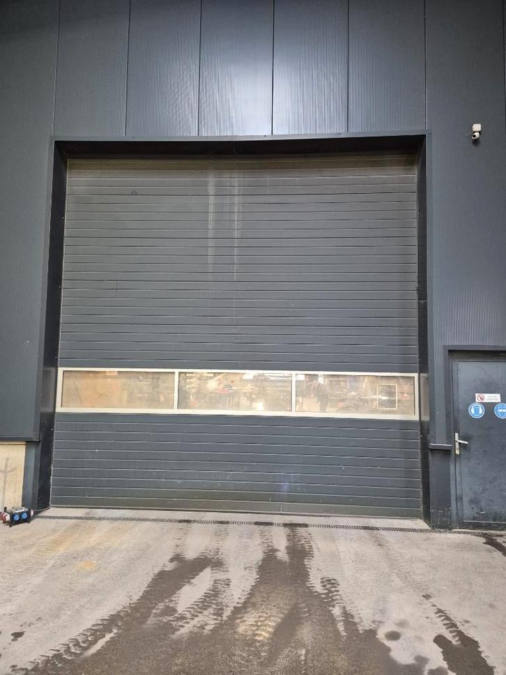 Porte sectionnelle hall, Bricolage & Construction, Volets, Utilisé, 200 cm ou plus, 200 cm ou plus, Gris, Fonctionnement électrique