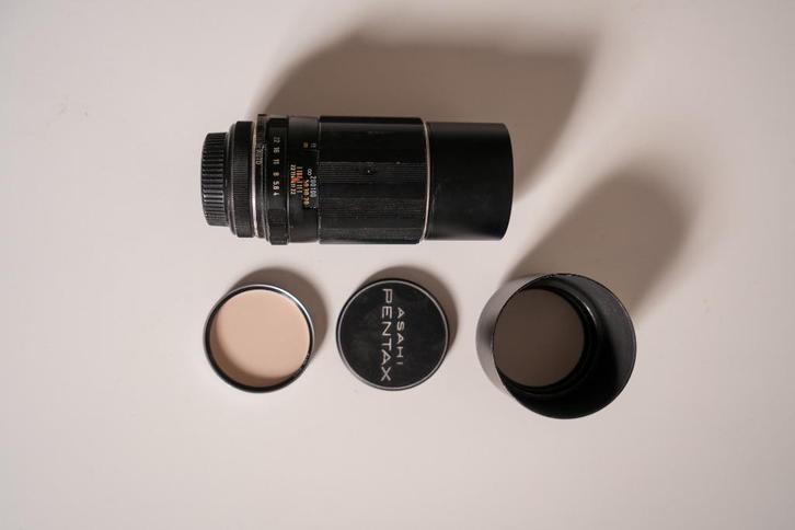 Asahi Pentax Super-Takumar 200mm f/4 telelens – vintage, Audio, Tv en Foto, Fotocamera's Analoog, Gebruikt, Compact, Pentax, Ophalen
