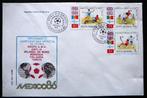 Roemenië  WK voetbel 86   2 FDC's, Ophalen of Verzenden, Gestempeld, Sport