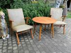 Vintage zetels met rond tafeltje jaren 60’, Antiek en Kunst, Curiosa en Brocante, Ophalen