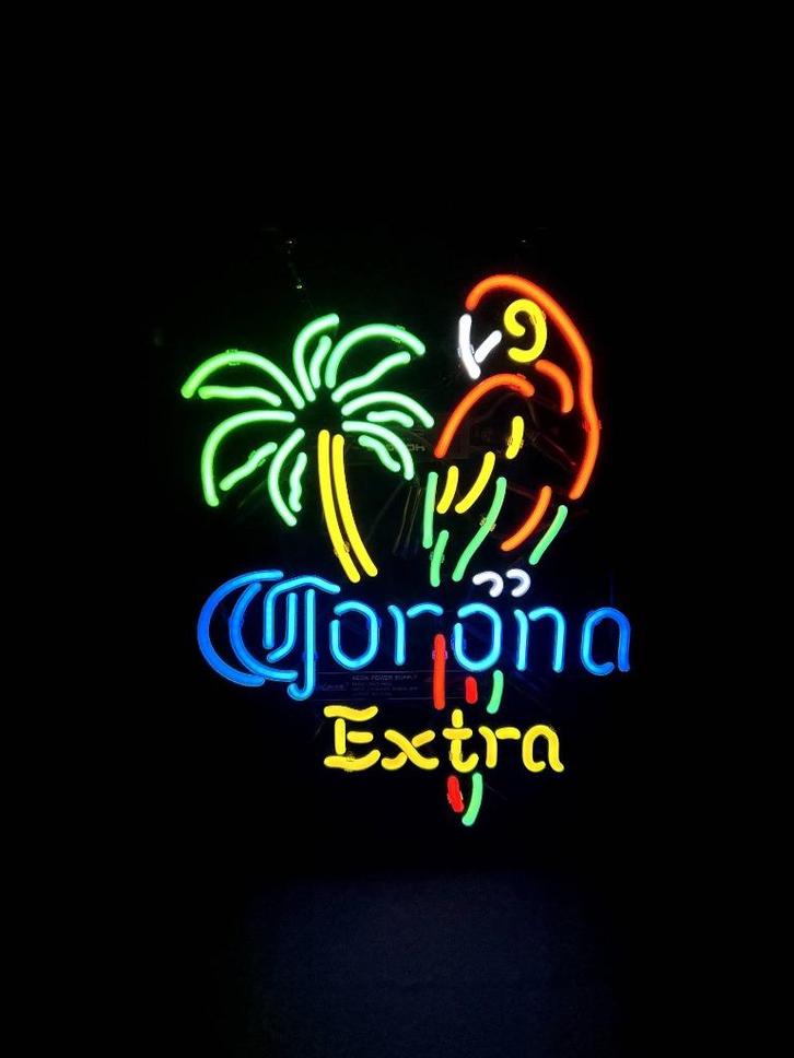 Corona Extra glas neon lichtreclame / lamp, Collections, Marques & Objets publicitaires, Neuf, Table lumineuse ou lampe (néon)