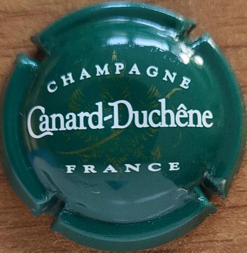 Champagnecapsule Canard-Duchêne Donkergroen en wit nr.074b, Verzamelen, Wijnen, Nieuw, Champagne, Frankrijk, Ophalen of Verzenden