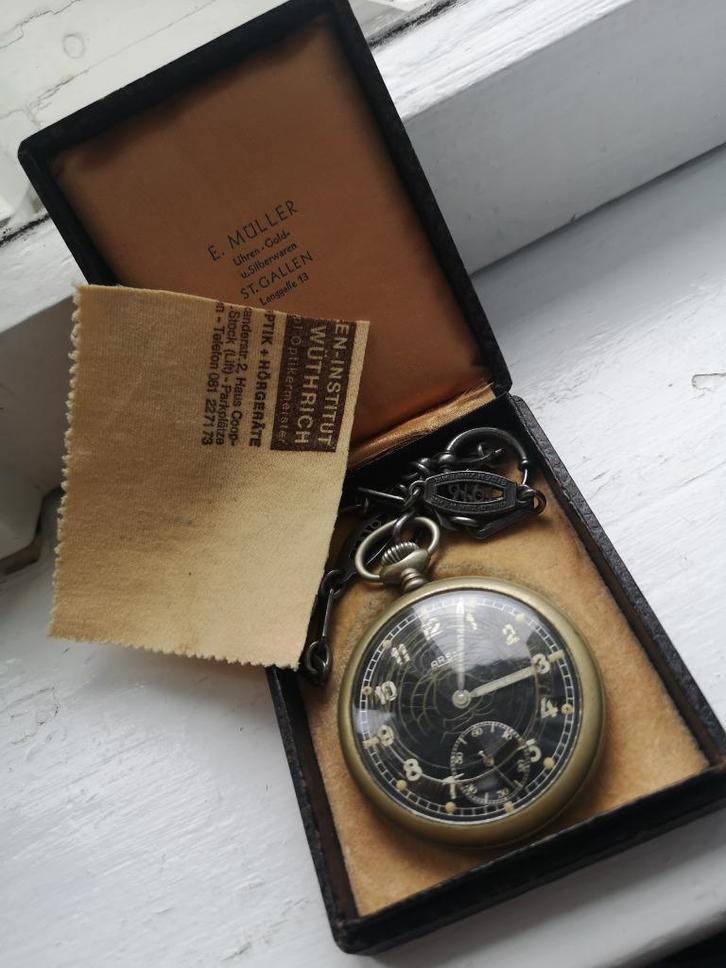 Zakhorloge Wehrmacht ARSA, Handtassen en Accessoires, Horloges | Antiek, Zakhorloge, Overige merken, Overige materialen, 1930 tot 1960