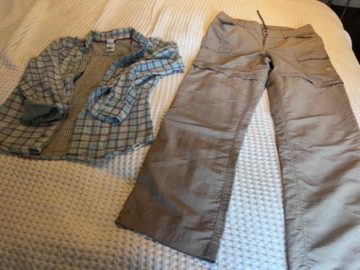 Outdoorkledij The North Face : trekkingbroek en hemd mt 36, Sport en Fitness, Bergsport en Wandelen, Zo goed als nieuw, Kleding