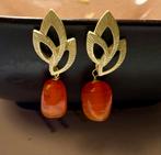 Oorbellen, Enlèvement ou Envoi, Comme neuf, Orange, Verre