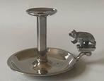 Unieke Zilveren miniatuur kaarsenstandaard gemerkt (4), Verzenden, Zilver