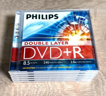 Philips DVD+R DL 8,5 GB jewelcase / Nieuw / Sealed / 5 stuks beschikbaar voor biedingen