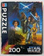 Puzzle Star Wars MB 1994 Glitter Edition 200 pièces vintage, Hobby & Loisirs créatifs, Envoi, Moins de 500 pièces, Comme neuf