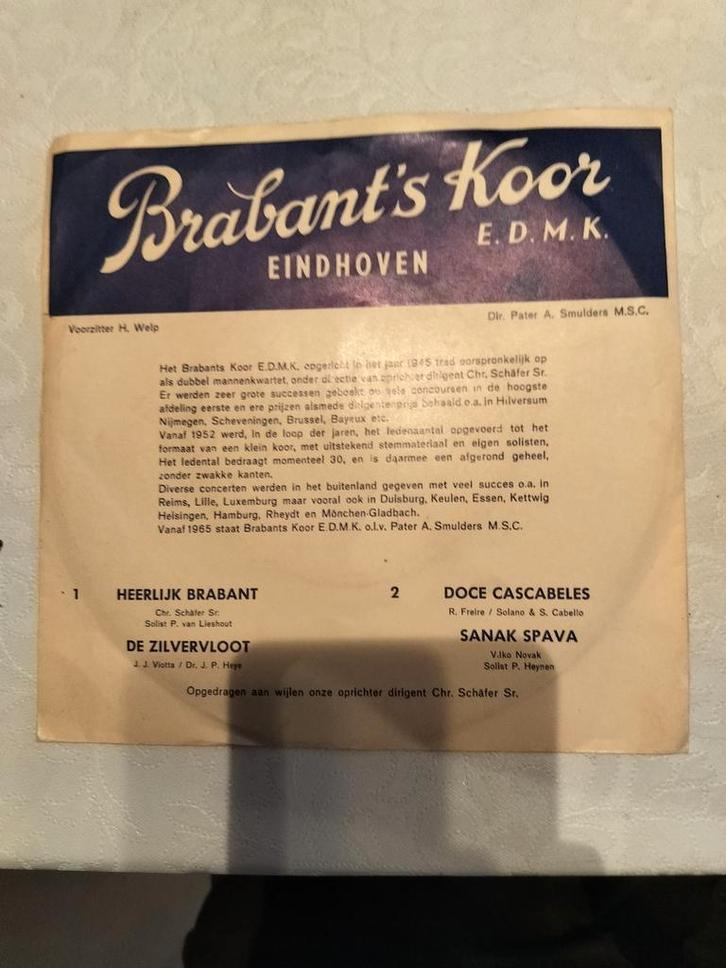 Prima EP single Brabant's koor Eindhoven E.D.M.K, Cd's en Dvd's, Vinyl Singles, Gebruikt, Single, Ophalen of Verzenden