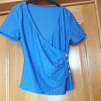t shirt vrouw, Kleding | Dames, T-shirts, Verzenden, Nieuw, Blauw, Korte mouw