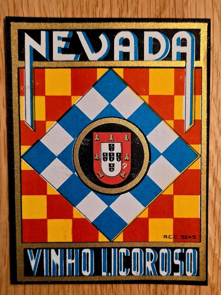 Nevada Vinho Licorso Etiquette ancienne - Label 130, Collections, Marques de bière, Autres types, Enlèvement ou Envoi