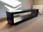 Minimalistisch tv-meubel/kast - donker hout, Huis en Inrichting, Kasten |Televisiemeubels, Ophalen, Gebruikt, 150 tot 200 cm, Minder dan 100 cm