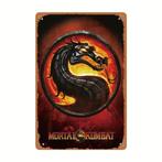 Plaque vintage en métal Mortal Kombat (30x20cm), Maison & Meubles, Enlèvement ou Envoi, Neuf