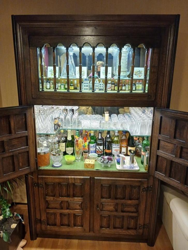 Echt atypisch „kast-bar-raam” meubilair, Antiek en Kunst, Antiek | Meubels | Kasten, Ophalen